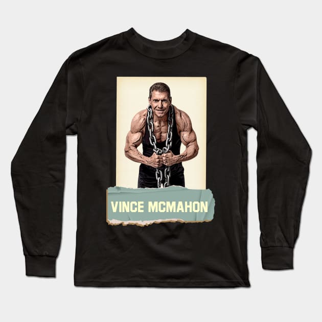 Vince McMahon Long Sleeve T-Shirt by Balance Apparel